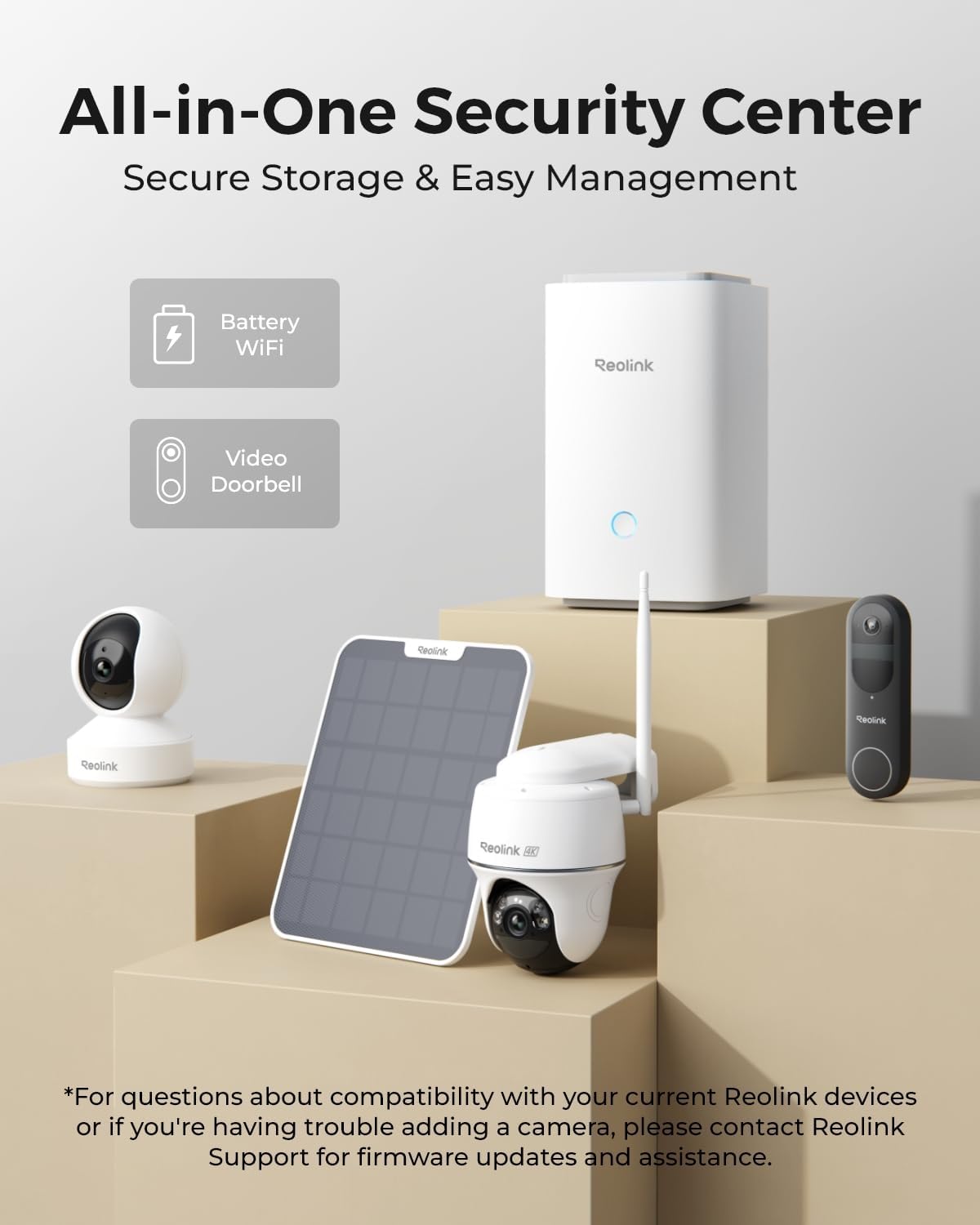 REOLINK Home Hub Centralized Control for up to 8 Battery/WiFi Cameras 64GB sd included - Image 3